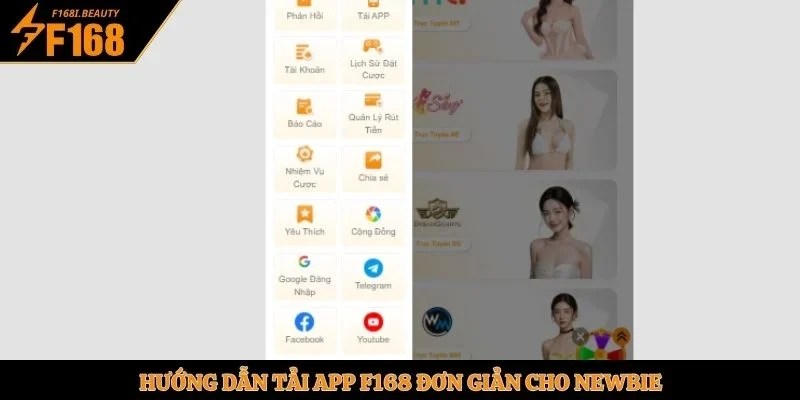Hướng dẫn tải app F168 đơn giản cho newbie