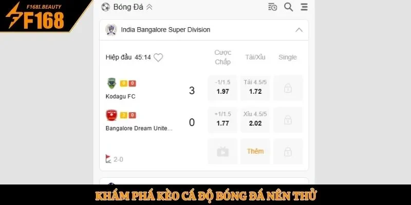 Khám phá kèo cá độ bóng đá nên thử