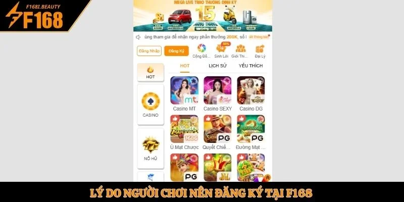 Lý do người chơi nên đăng ký tại F168 