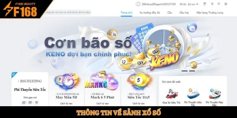 Thông tin về sảnh xổ số
